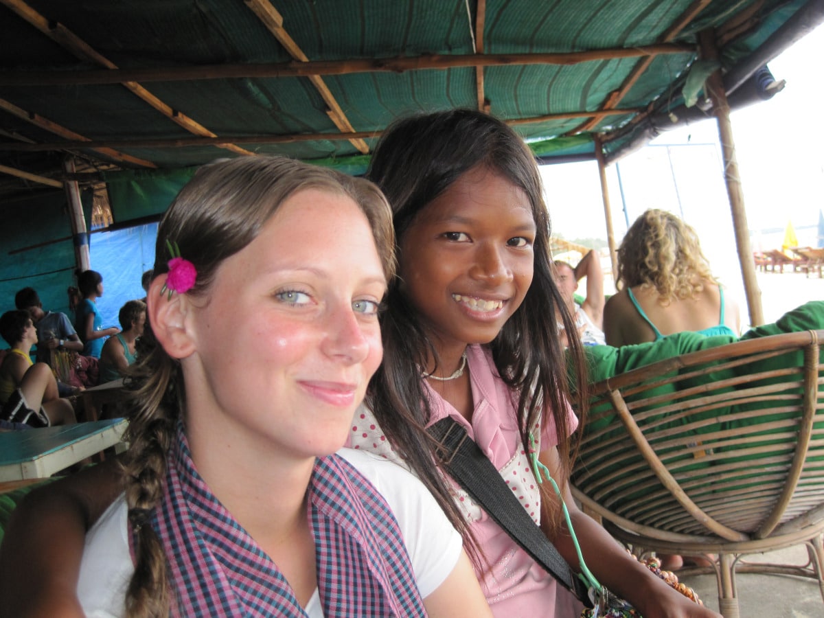 Rachel Kurzyp in Cambodia.