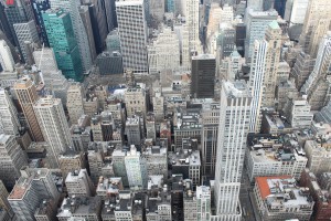 Birds-eye view of New York