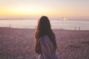 i'm-a-person-first-then-a-writer-girl-beach-sunset